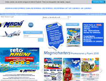 Tablet Screenshot of magnicharter.com.mx